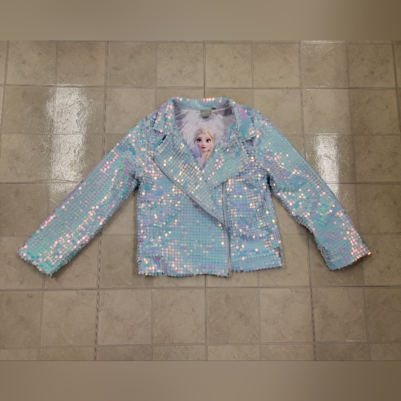 Disney Other - Girls Disney Frozen II Blue Elsa Jacket Size Large